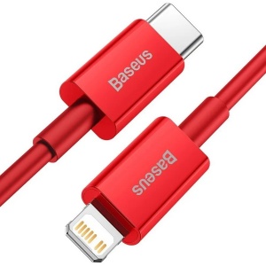 Купить Кабель Baseus Superior Series Fast Charging, Type-C - Lightning, 20W, 1 м, Red (CATLYS-A09)