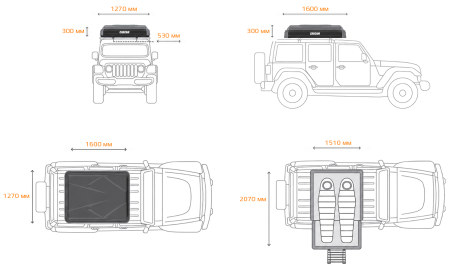 Купить CARCAM Roof Tent (CC6008V1.6)