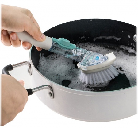 Купить Щетка для мытья посуды с дозатором Xiaomi Automatic Liquid Adding Pot Brush 44ml White