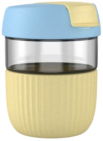 Купить Стакан-непроливайка Xiaomi Kiss Kiss Fish Rainbow Cup Blue Cheese (G-U35C)