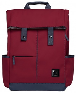 Xiaomi 90 Points Vibrant College Casual Backpack Dark Red