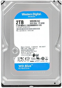 WD Blue WD20EZAZ, 2ТБ, HDD, SATA III, 3.5"