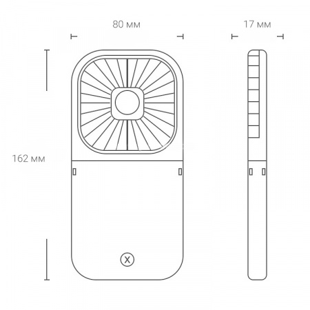 Купить Xiaomi Halter Folding Fan F20 Black
