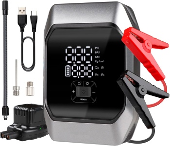 Купить 2 в 1 ПЗУ+Насос для подкачки шин Eplutus Emergency Power and Smart Inflator Pump EL-22