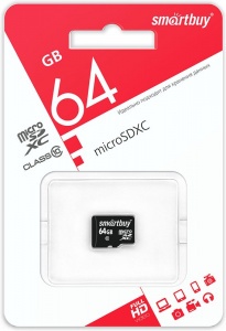 Купить Карта памяти SmartBuy 64GB microSDXC Class10 (без адаптера)