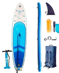 Купить Сап доска для плавания и серфинга с насосом и рюкзаком MirCamping Inflatable SUP 366*83*15 CRT-139 Blue