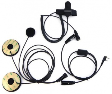 BAOFENG Helmet Kit Full Face Motorcycle Headset Earpiece Mic, 2 Pin K-plug