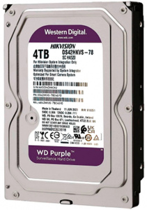 Купить Жесткий диск WD HDD 4TB, SATA III, 3.5" For Hikvision (WD42HKVS)