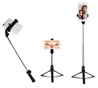 Купить Трипод Selfie Stick Tripod Bluetooth XT-10P Black
