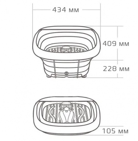 Купить Массажер для ног Xiaomi Leravan Folding Massage Foot Bath Pink (LF-ZP008)