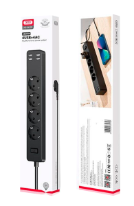 Купить Сетевой удлинитель XO Multifunctional Power Socket 4USB+4AC 2500W (XO-WL10)