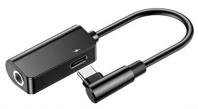 Купить Переходник Baseus Type-C Male To Type-C Female +3.5MM Female Adapter L45 Black (CATL45-01)