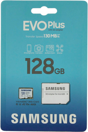 Купить Карта памяти Samsung EVO Plus 128GB microSDXC UHS-I Card (MB-MC128KA/AM)