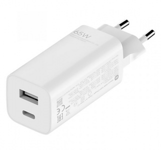 Купить Сетевое зарядное устройство Xiaomi 65W GaN Charger (Type-A + Type-C) (BHR5515GL)