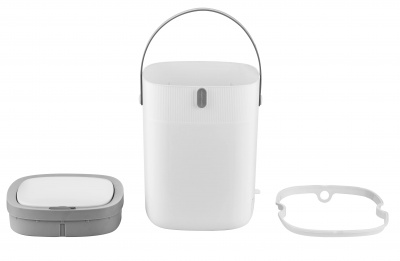 Xiaomi Ninestars Foot Sensor Trash Can 12L  (DZT-12-36SJT) White Grey