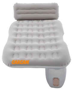 Купить CARCAM Inflatable Back Seat Auto Airbed, Auto Air Pump, Repair Kit, 135x85 cm. (CCMTE1750) Gray