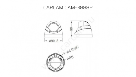 Купить IP камера видеонаблюдения CARCAM CAM-3888P