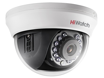 Купить 2Мп внутренняя купольная HD-TVI камера с ИК-подсветкой до 20м HiWatch DS-T201(B) (3.6 mm)