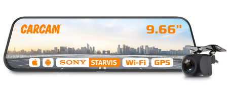 Купить Видеорегистратор CARCAM Z8, 2 камеры, GPS, WiFi, черный