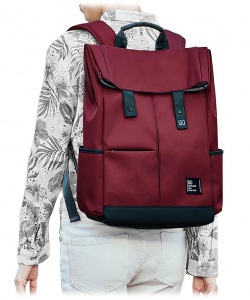 Xiaomi 90 Points Vibrant College Casual Backpack Dark Red