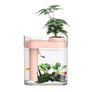 Купить Аквариум Xiaomi Geometry Lazy Fish Tank Pink (HF-JHYGZH001)