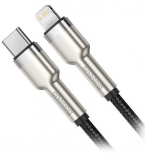 Купить Кабель Baseus Cafule Series Metal Data Cable Type-C to iP PD 20W 1m Black (CATLJK-A01)