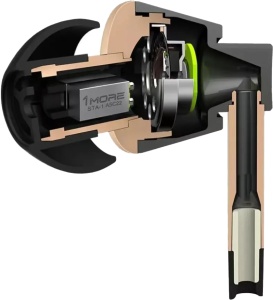 Купить Беспроводные наушники Xiaomi 1More Tripple Driver In-Ear Headphones (E1001) Gold