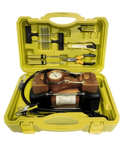 Car Air Сompressor Kit 2 in 1 Yellow