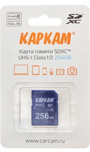 CARCAM SDXC 256GB Class 10