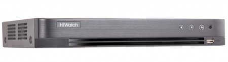 Купить 4-х канальный гибридный HD-TVI регистратор c распознаванием лиц HiWatch DS-H304QAF(B)