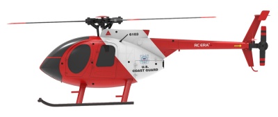 RC ERA C189 MD500 Gyro Stabilized Helicopter Red/White 