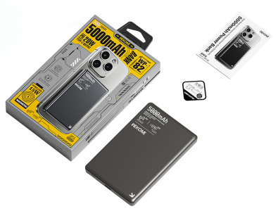 Купить Wekome Blade Ultra-Thin Magnetic Wireless Power Bank 15W 5000 mAh Type-C (WP-82) Tarnish
