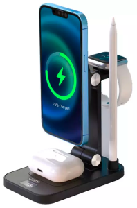 Купить Беспроводное зарядное устройство XO 4-in-1 Magnetic Wireless Charging Stand 15W (TK-23)