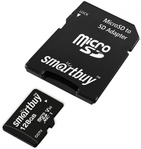 Купить Карта памяти SmartBuy microSDXC 128Gb Class10 U3 V30 (SB128GBSDCCTV)