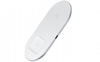 Купить Беспровоное ЗУ Xiaomi Baseus Simple 2 in 1 Wireless Charger белый
