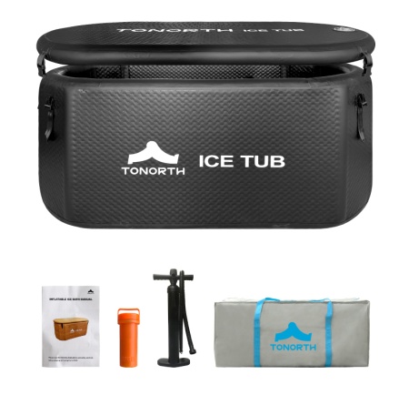 Купить Надувная ледяная ванна Tonorth Inflatable Ice Tub 152x76x67cm 522L (TS-HCP04) Black