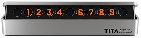 Купить Парковочная карта Xiaomi Classics TITA Temporary Parking Card Silver