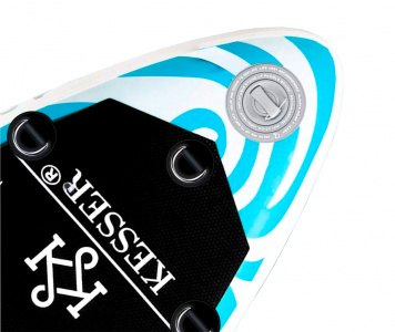 Купить Сап доска для плавания и серфинга с насосом и рюкзаком Kesser Inflatable SUP Board 366*75*15 Wave Light Blue 