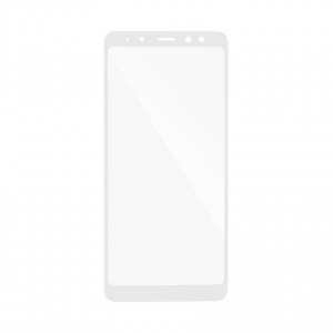 Купить Защитное стекло для Samsung A8 Plus (2018) 5D Full Fac белый