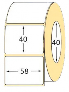 Xprinter Thermal Label Sticker Roll Eco, 58*40мм, втулка 40мм, 700шт