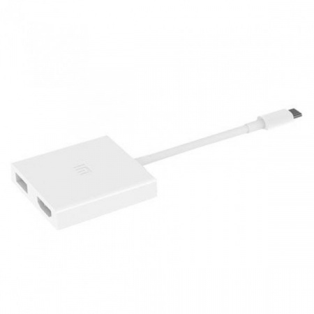 Купить Адаптер-Хаб Xiaomi Mi USB-C to HDMI and Gigabit Ethernet Multi-Adapter - White
