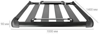 Купить Грузовая корзина-багажник на крышу авто CARCAM ROOF RACK RR512AL7C-M