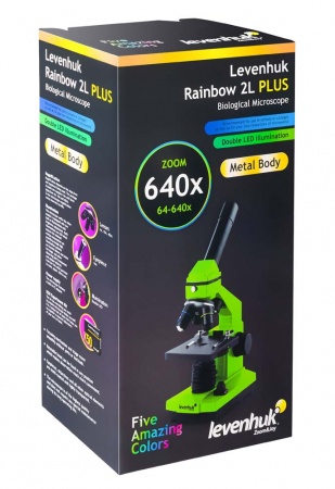 Купить (RU) Микроскоп Levenhuk Rainbow 2L PLUS Moonstone\Лунный камень