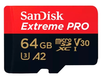 SanDisk Extreme Pro 64GB microSDXC UHS-I with Adapter (SDSQXCU-064G-GN6MA)