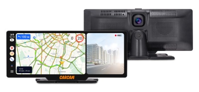 CARCAM Carplay and Android Auto GPS Dashboard DVR A3