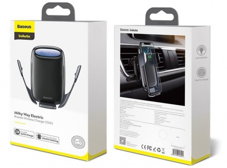 Купить Автомобильное зарядное устройство Baseus Milky Way Electric Bracket Wireless Charger 15W (WXHW02-01)