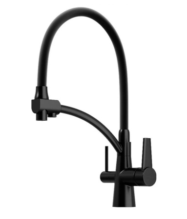 Купить Dominion Кухонный Смеситель С Гибким Изливом (KT0420-B) Черный