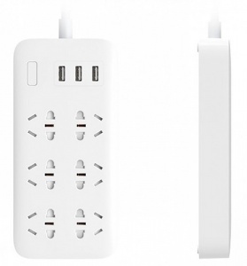 Купить Удлинитель Xiaomi Mi Power Strip (6 розеток+3 USB порта) White