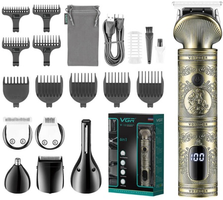 VGR Voyager V-106 6 in 1 Professional Grooming Kit