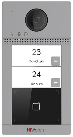 Купить 2Мп IP вызывная панель на двух абонентов с ИК-подсветкой до 3м и Wi-Fi HiWatch VDP-D4212W/Flush